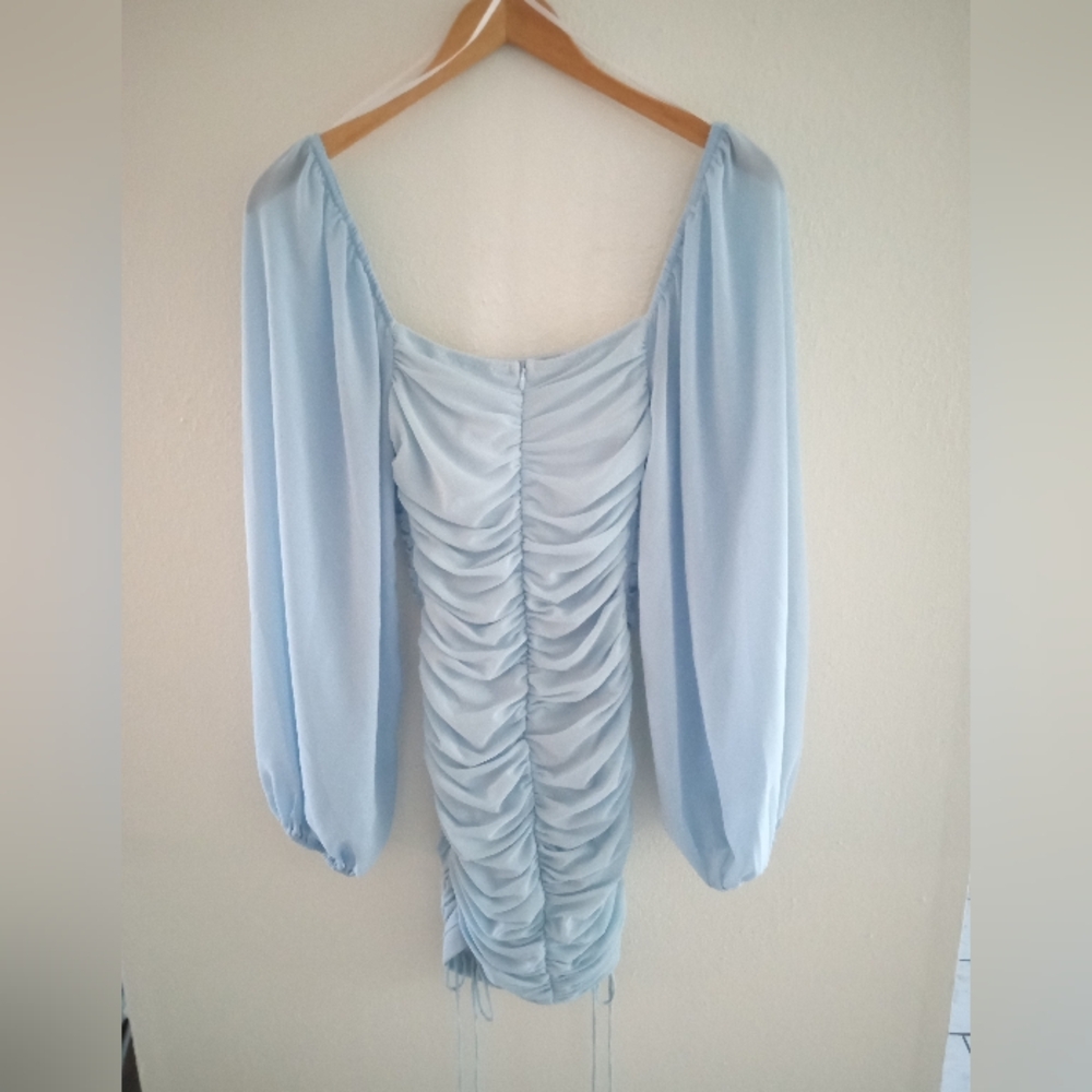 HELLO MOLLY Tangy Bellini Dress In Powder Blue | S - Picture 8 of 9